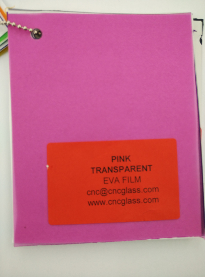 Pink EVAVISION transparent EVA interlayer film for laminated safety glass (4)