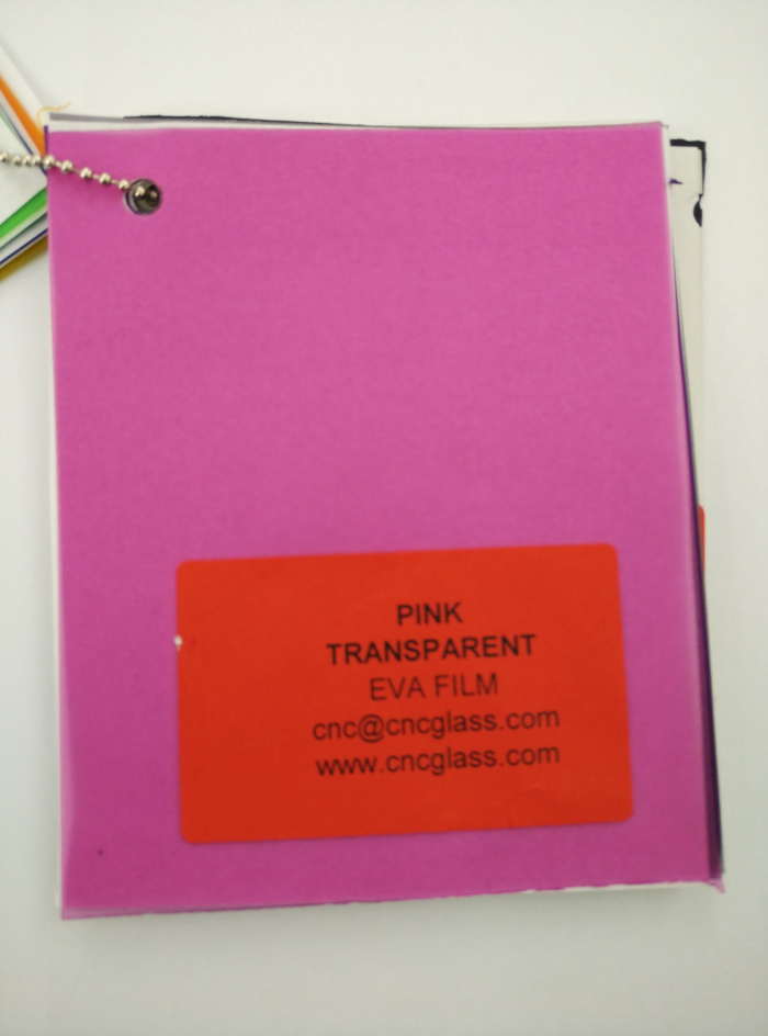 Pink EVAVISION transparent EVA interlayer film for laminated safety glass (5)