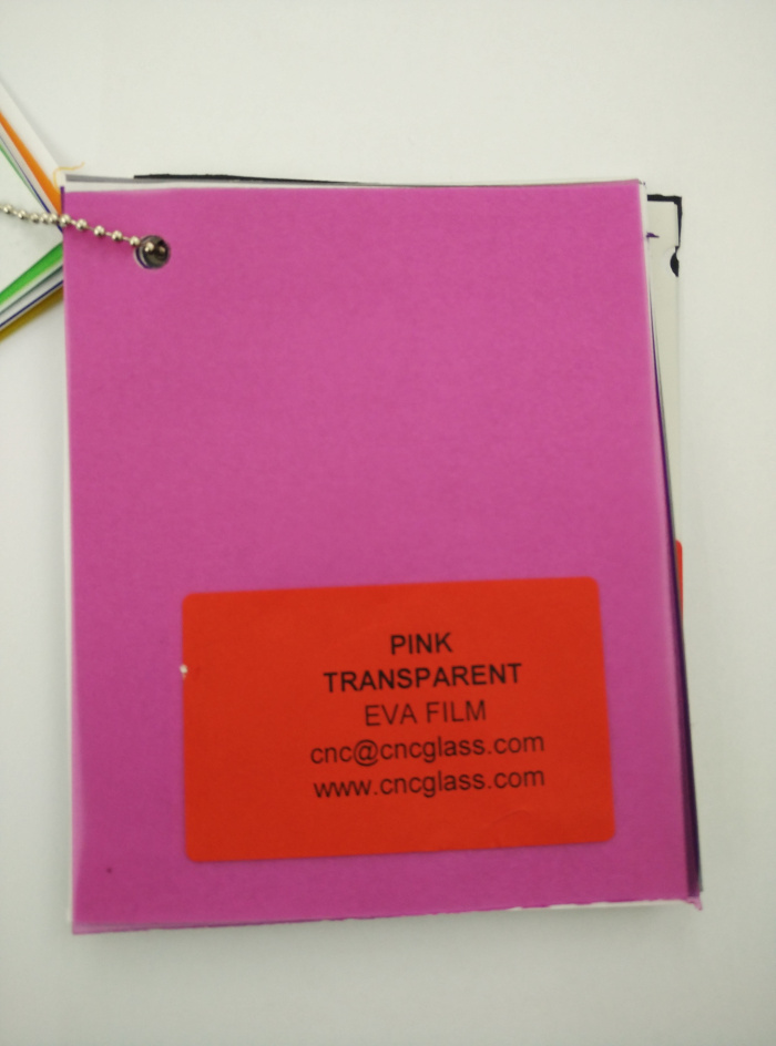 Pink EVAVISION transparent EVA interlayer film for laminated safety glass (6)