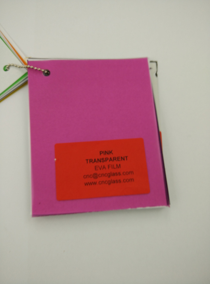 Pink EVAVISION transparent EVA interlayer film for laminated safety glass (63)