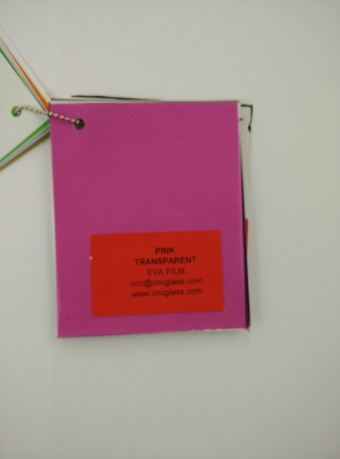 Pink EVAVISION transparent EVA interlayer film for laminated safety glass (65)