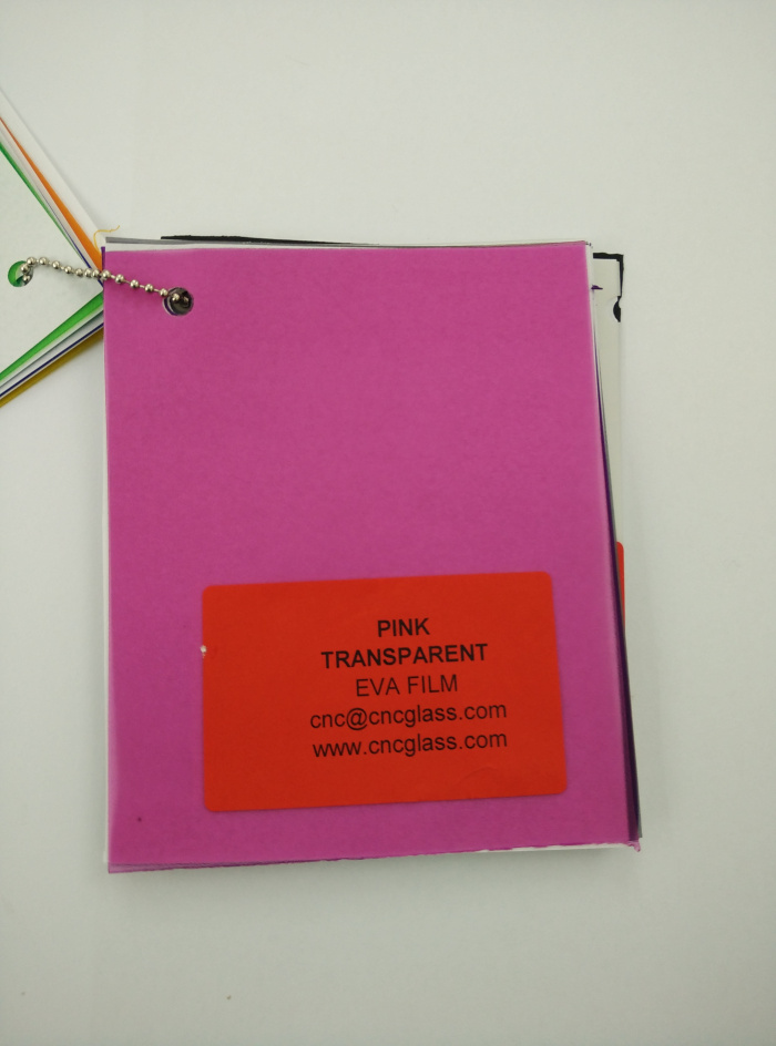 Pink EVAVISION transparent EVA interlayer film for laminated safety glass (8)